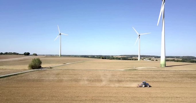 Agriculture and windmill
