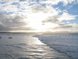 Australia's surfing coast. Byron Bay, Surfers Paradise