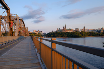 View from the bridge leading to Ottawa