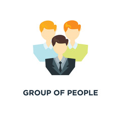 group of people icon. business communication , communication concept concept symbol design, vector illustration