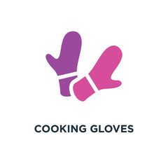 cooking gloves icon. gloves, gloves concept symbol design, vector illustration