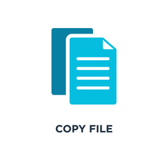 copy file icon. document concept symbol design, vector illustrat