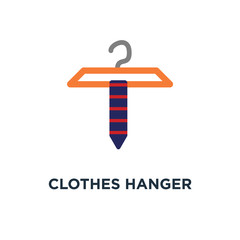 clothes hanger icon. fashion object, store clothes concept symbo