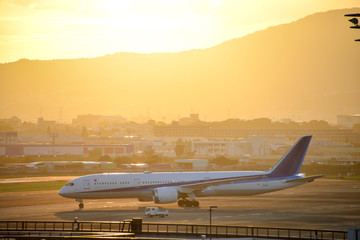 Fototapeta premium 夕暮れの空谷