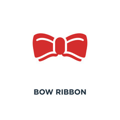 bow ribbon icon. celebration concept symbol design, christmas ho