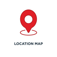 location map icon. gps pointer mark concept symbol design, vecto