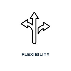 flexibility icon. flexibility concept symbol design, vector illu