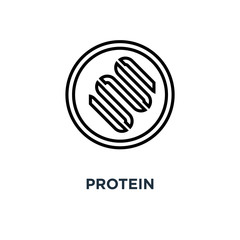 protein icon. protein concept symbol design, vector illustration