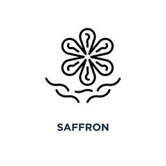 saffron icon. saffron concept symbol design, vector illustration