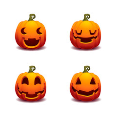pumpkin halloween vector illustration