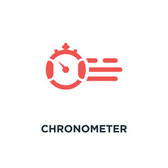 chronometer icon. timer concept symbol design, vector illustrati