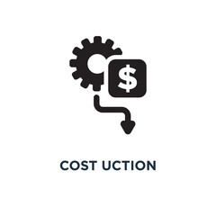 cost reduction icon. cost reduction concept symbol design, vecto
