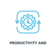 productivity and efficiency icon. productivity and efficiency co