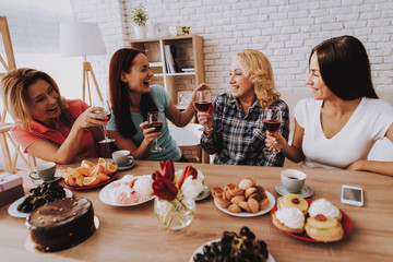 Wine with Cake. Celebrate 8 March with Women.