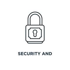 security and protection icon. secure browsing concept symbol des