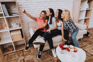 Beautiful Girl in Studio Celebrate Day 8 March.