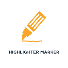 highlighter marker pen icon. highlighter marker pen concept symb