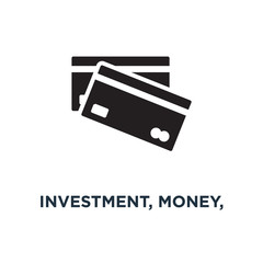 investment, money, finance and banking icons icon. business mana