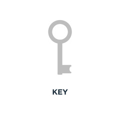 key icon. key . protection and security sign concept symbol desi