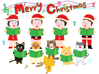 子供と猫たちのクリスマスコンサート