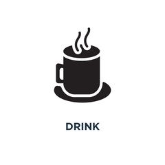 drink icons icon. beer glass, coffee cup, wine, soda and juice b