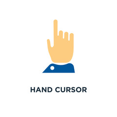 hand cursor icon, symbol of mouse pointer concept