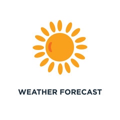 weather forecast icon, symbol of sunny weather concept seasons sunny weather