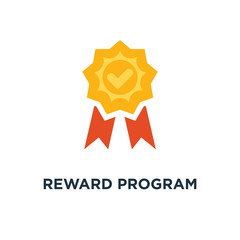 reward program icon. winner cup, earn points, medal concept symbol design, first place bowl, game trophy, win super prize, achievement and accomplishment vector illustration