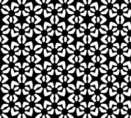 Abstract seamless black and white pattern