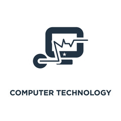 computer technology icon. software development concept symbol design, engineering, programming and coding services, gear wheel mechanism vector illustration