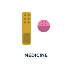 medicine icon. medical pill . drugs, pharmacy concept symbol design, vector illustration
