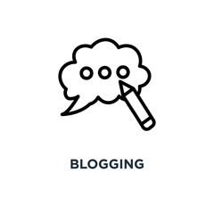 blogging icon. blogging concept symbol design, vector illustration