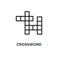 Obraz premium crossword icon. crossword concept symbol design, vector illustration