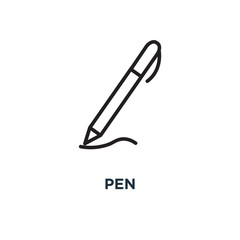 pen icon. pen concept symbol design, vector illustration