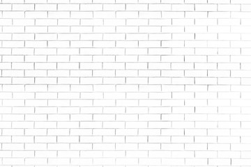 Modern white brick wall texture for background.