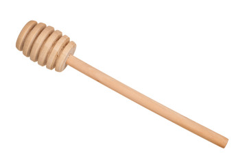 Clean wooden honey spoon