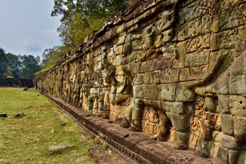The Terrace of the Elephans, Angkor Thom, Sieam Reap, Cambodia 
