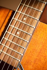 The Strings of a Guitar - Close Up