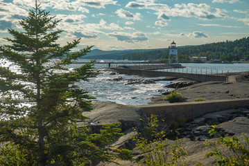 Lighthouse at Artists Point in Grand Marais Minnesota