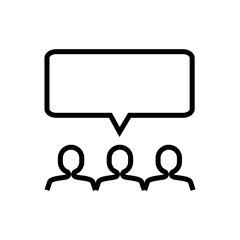 group speech bubble conversation icon