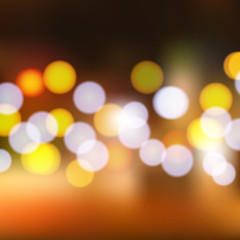 Fototapeta premium Abstract background with defocused lights. Vector