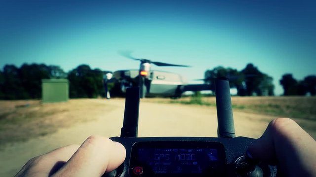 The drone and its remote control
