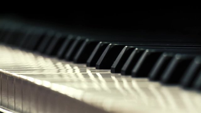 Piano Keys with Natural Light.