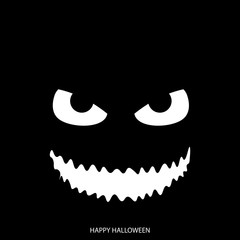 Happy Halloween mask background. Vector