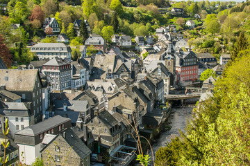 Stadtpanorama Monschau in der Eifel