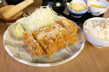 Pork Cutlet Tonkatsu set.