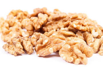 Walnuts as fruit containing iron, omega 3 acids, vitamins and minerals, healthy nutrition concept