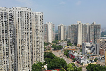 Obraz premium Hong Kong public housing building