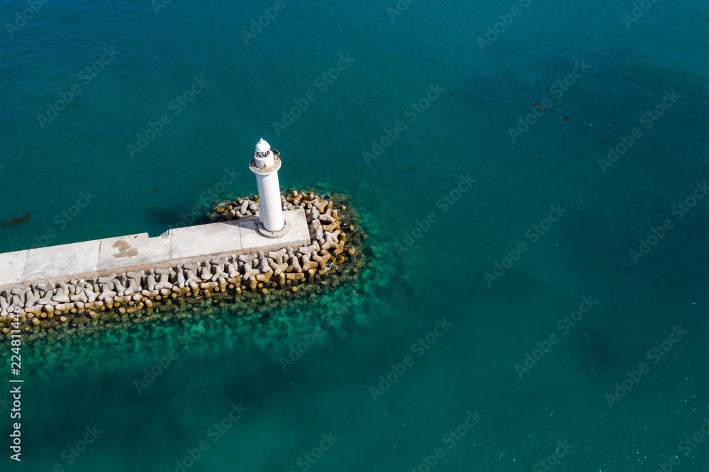 Poster Top view of Breakwater