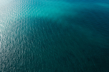 Top view of the sea